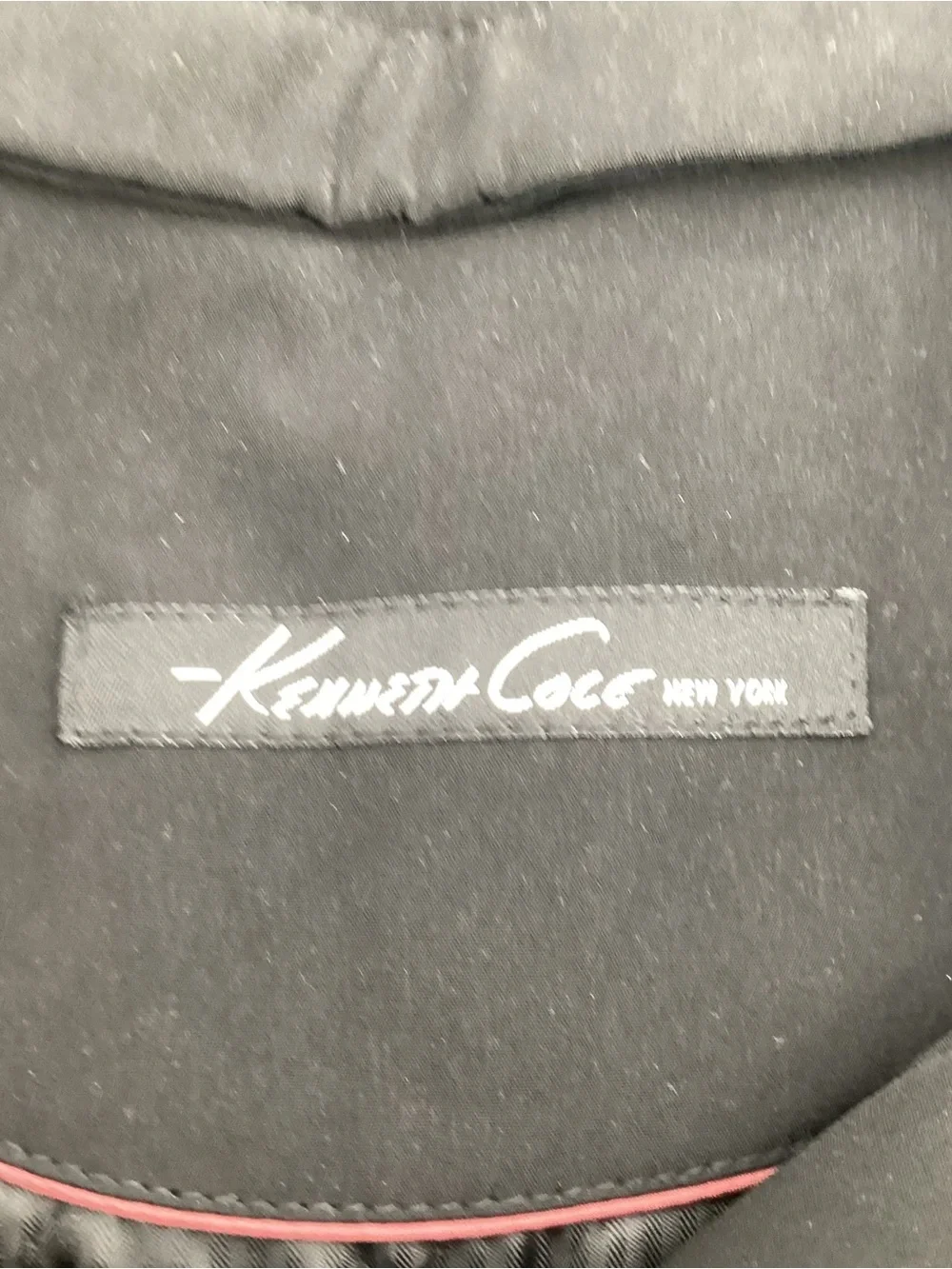 Kenneth Cole New York Men's Black Trench Coat